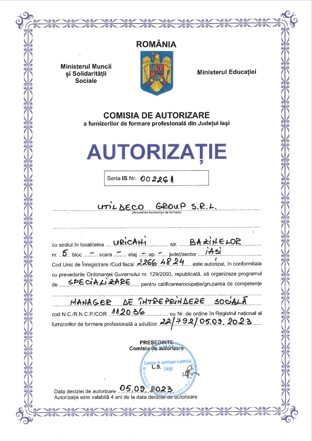 certificare udg