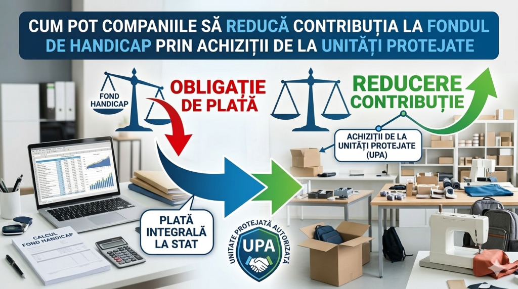 Cum pot companiile să reducă contribuția la fondul de handicap prin achiziții de la unități protejate